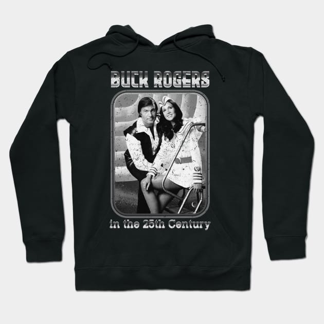 retro buck rogers duet grayscale Hoodie by bikorongae